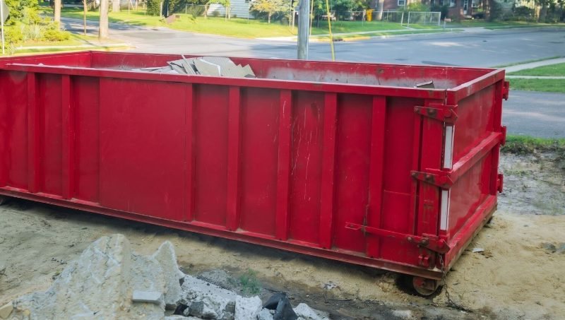 dumpster rental project in Danville